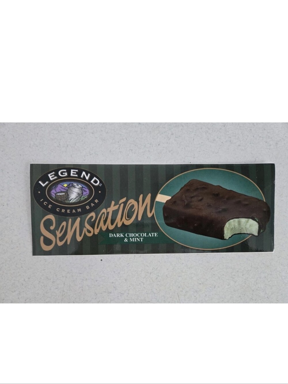Ice Cream Dairy Bar Cooler Sticker Vintage